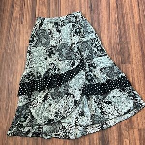 Monroe & Main Maxi Skirt - floral patchwork